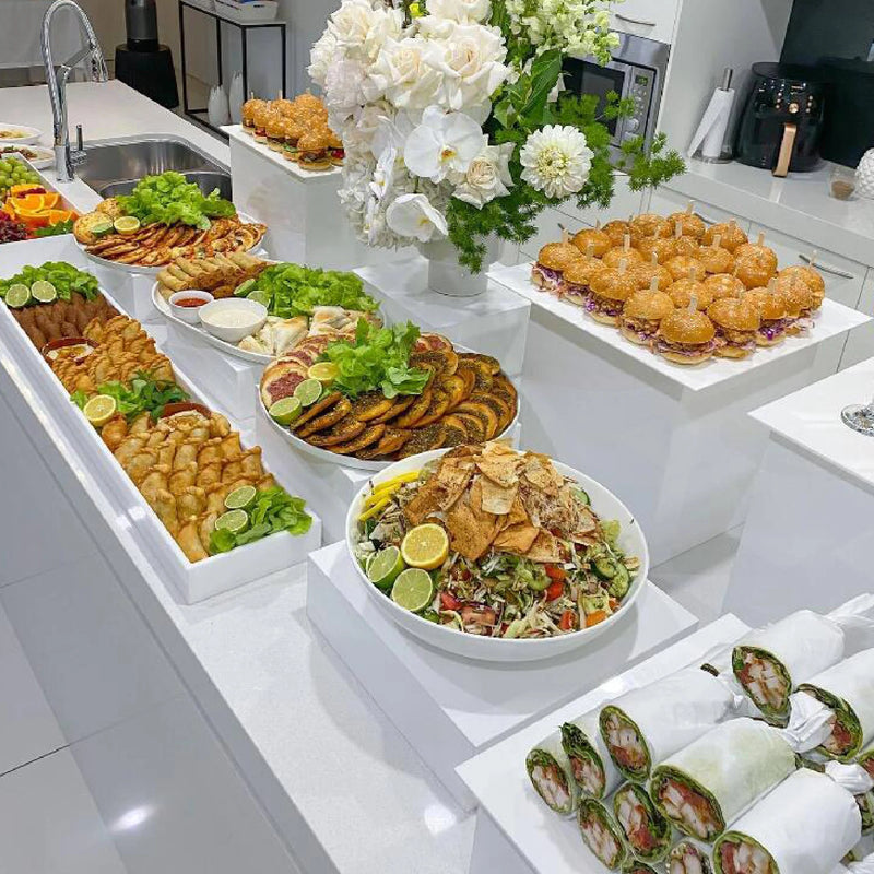 Présentoir Buffet Acrylique Modulable Gâteaux – présentoir gâteau – détail de la finition