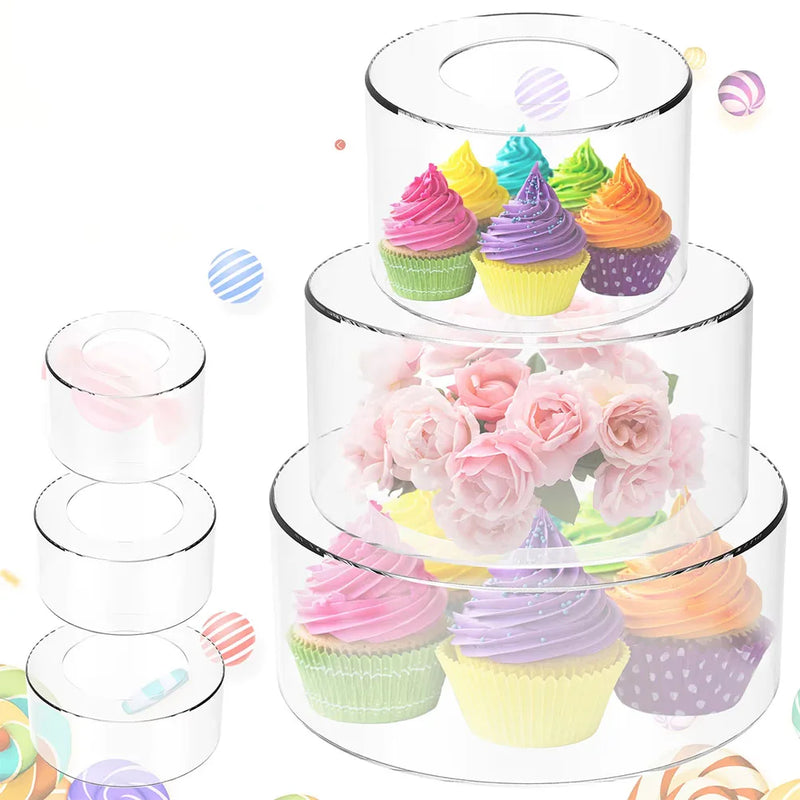 Présentoir Gâteau Acrylique Fillable – présentoir gâteau – vue d'ensemble