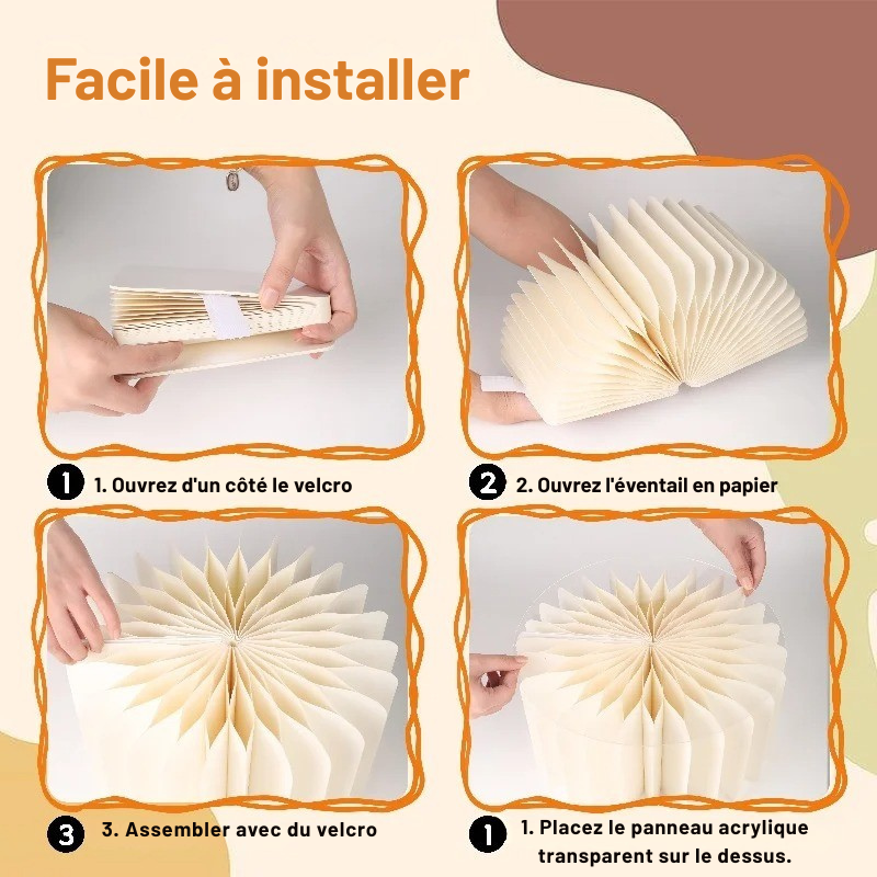 Présentoir buffet en papier blanc – déco mariage et fête d'anniversaire