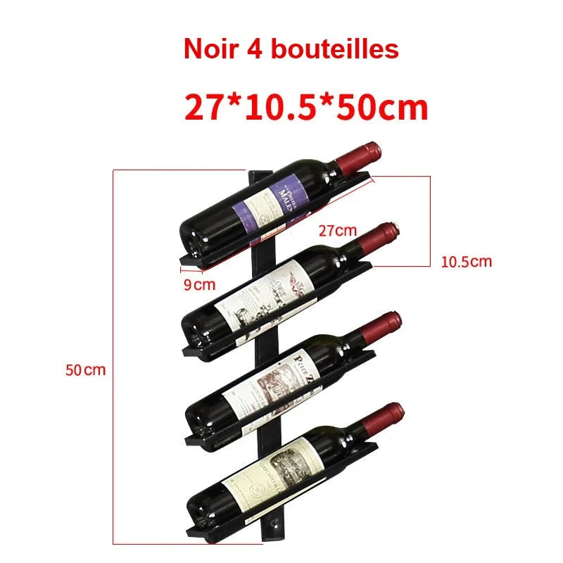 Présentoir Mural Bouteilles Vin Design – présentoir bouteille – avec desserts et pâtisseries