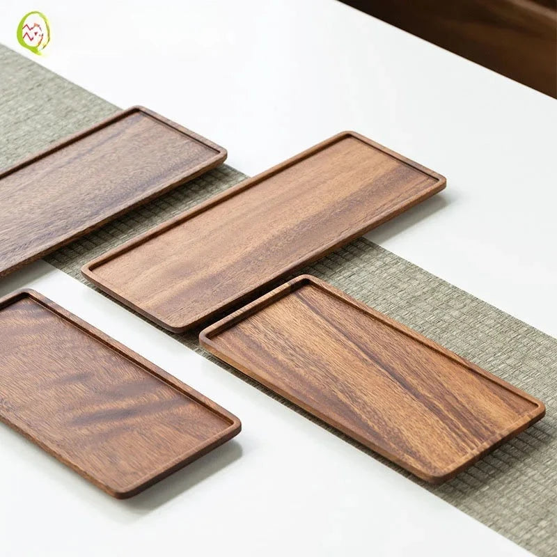 Plateau Rectangulaire Bois Service Thé Buffet