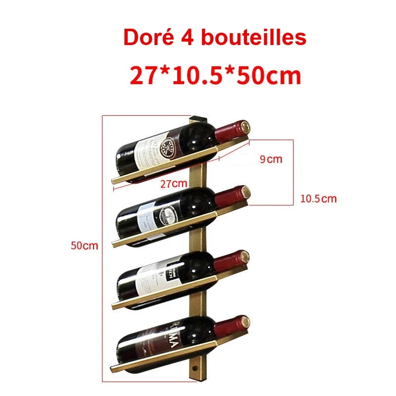 Présentoir Mural Bouteilles Vin Design – présentoir bouteille – détail de la finition