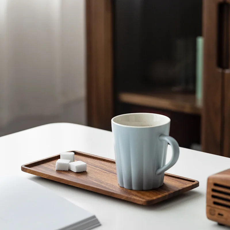 Plateau Rectangulaire Bois Service Thé Buffet