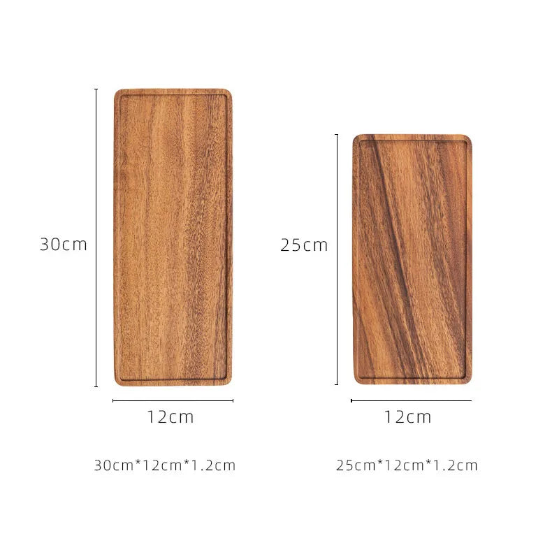 Plateau Rectangulaire Bois Service Thé Buffet