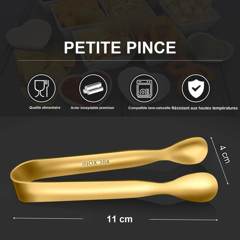 Petite Pince de Service Dorée