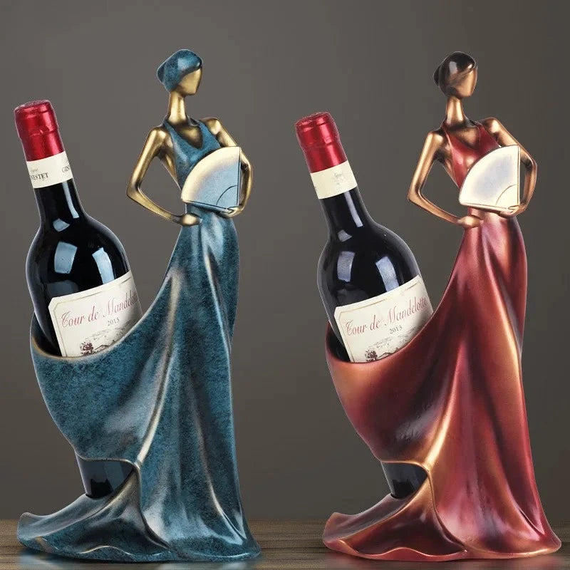 Porte-Bouteille Décoratif Silhouette Élégante