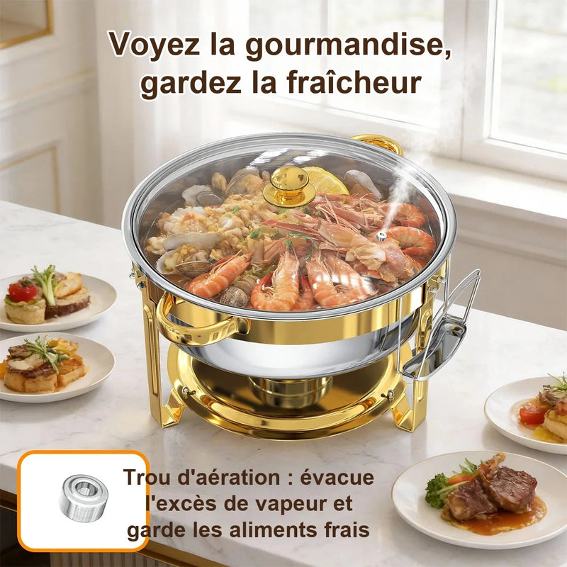 Chauffe-Plat Inox 6.5QT Buffet Traiteur Événement – déco table bar à bonbons mariage