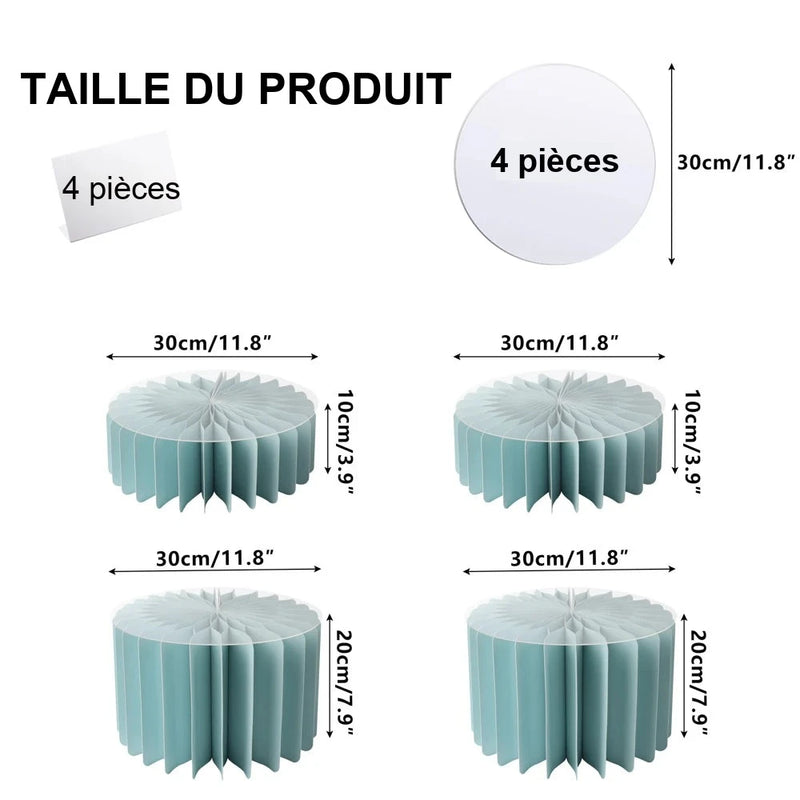 Présentoir Cupcakes Papier Pliable Buffet – présentoir cupcake – détail du design
