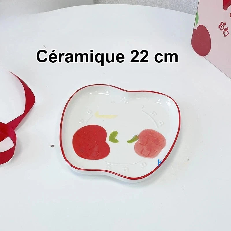 Plateau Dessert Céramique Coupelle Miel – plateau de présentation – en situation sur un buffet