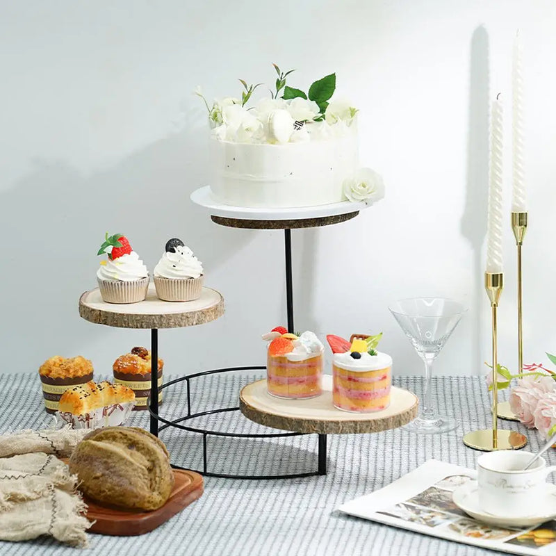 Plateau Bois 3 Étages – déco table candy bar mariage