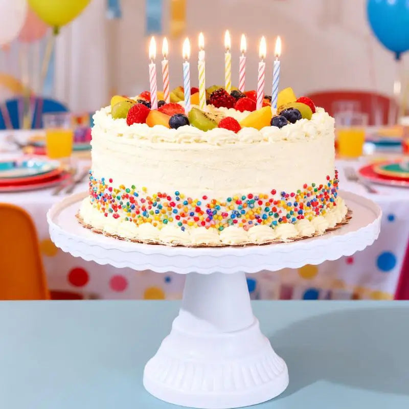 Présentoir Gâteaux Plastique Mariage Anniversaire – présentoir gâteau – vue de côté