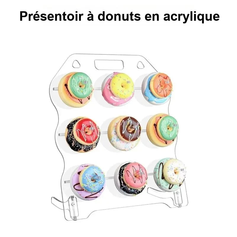 Présentoir Donuts Acrylique Transparent