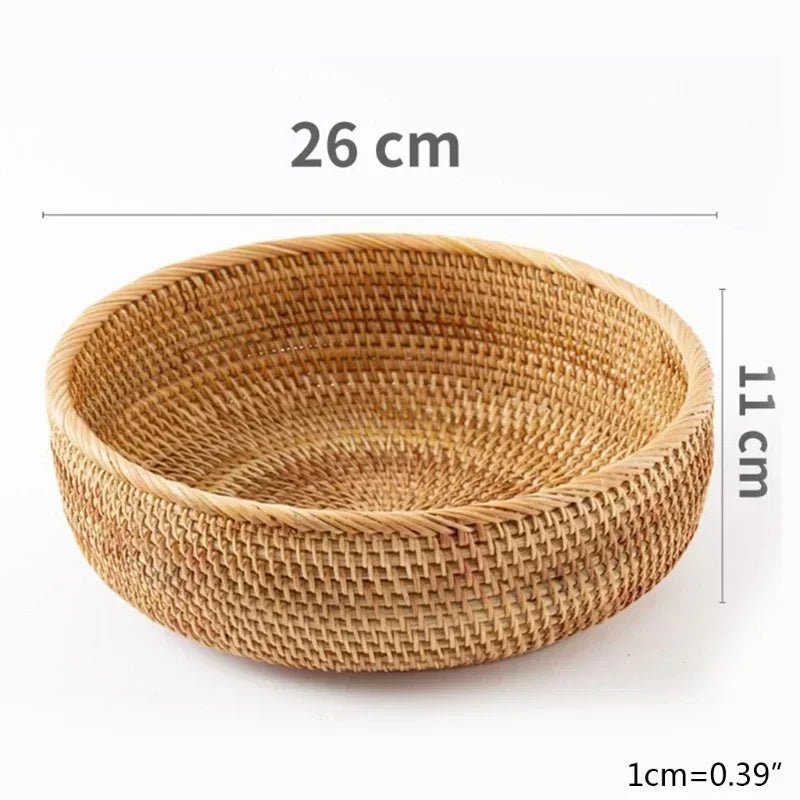 Panier de Présentation en Rotin Tressé