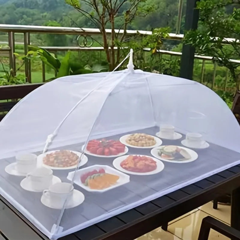 Cloche Alimentaire Pliable Tulle Blanc Buffet
