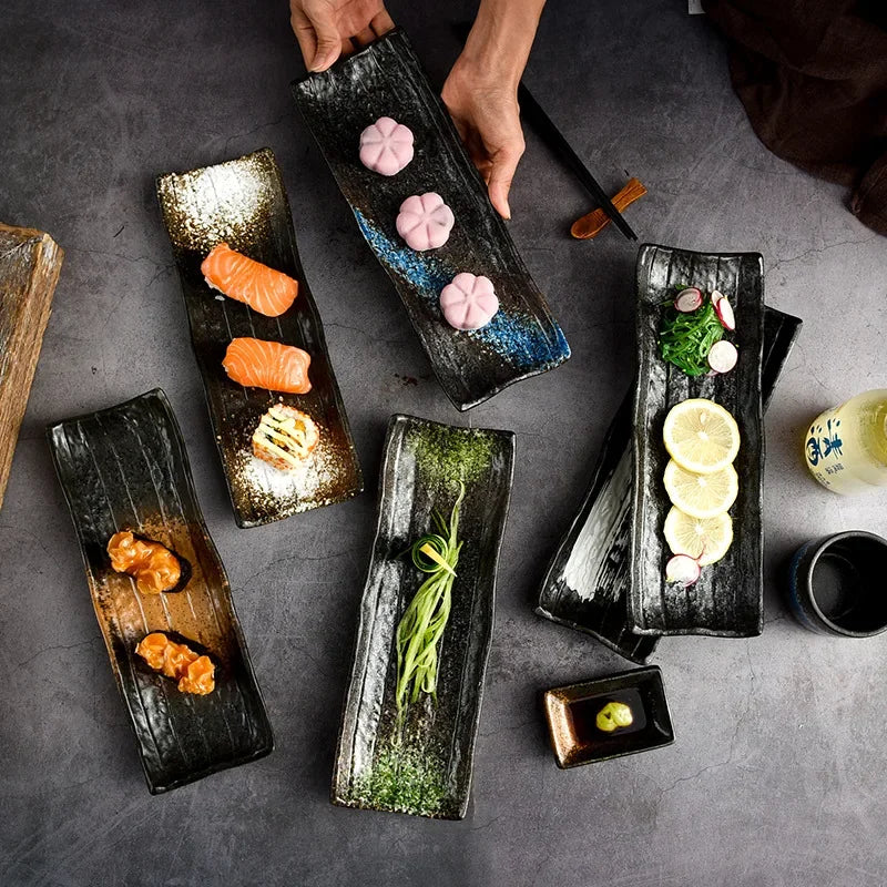 Assiette de Présentation Sushi Céramique 28 cm