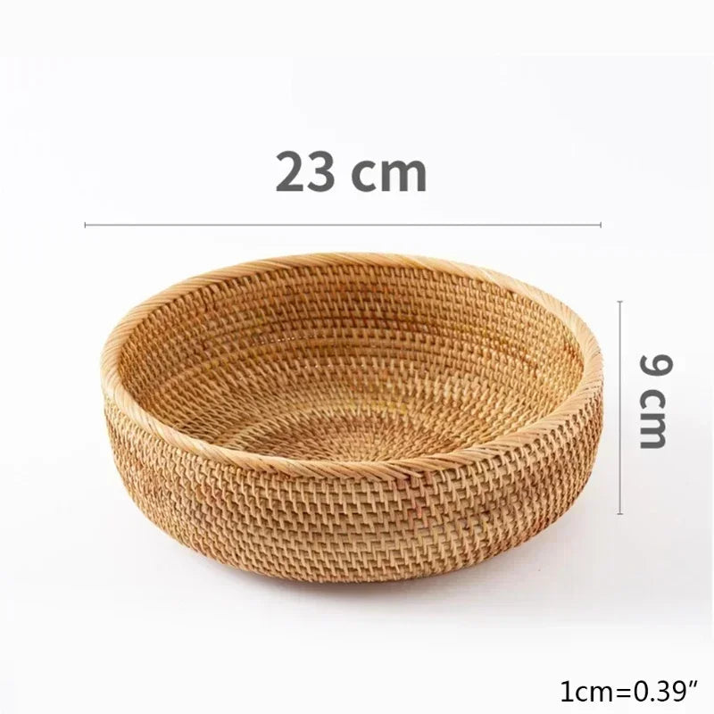 Panier de Présentation en Rotin Tressé