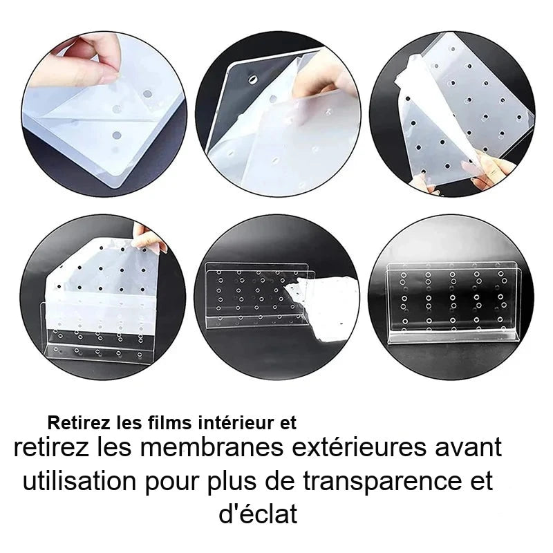 Présentoir Sucettes Acrylique Transparent Fête – présentoir à bonbons – détail de la finition