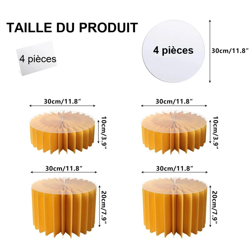 Présentoir Cupcakes Papier Pliable Buffet – présentoir cupcake – mise en scène pour réception