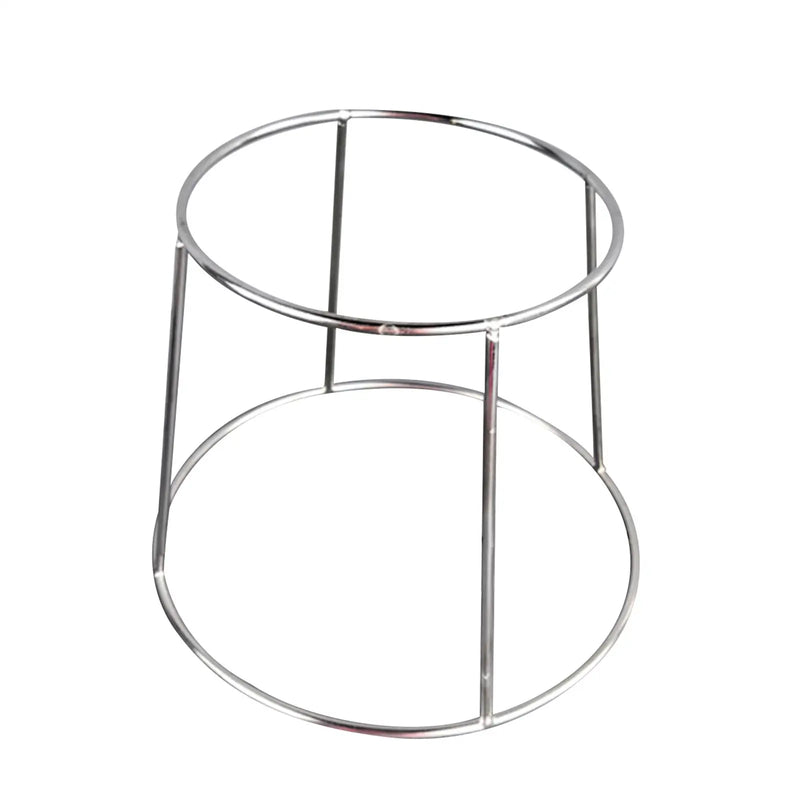 Rehausseur de Buffet Rond Métal Argenté