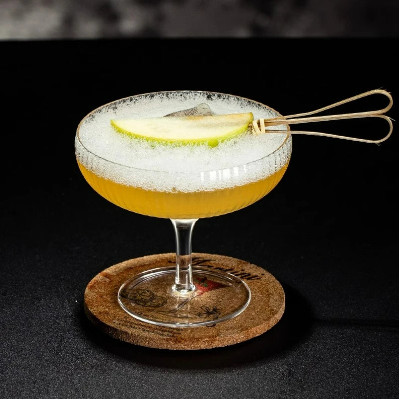 Coupe à Cocktail Cannelée Transparente 200 ml