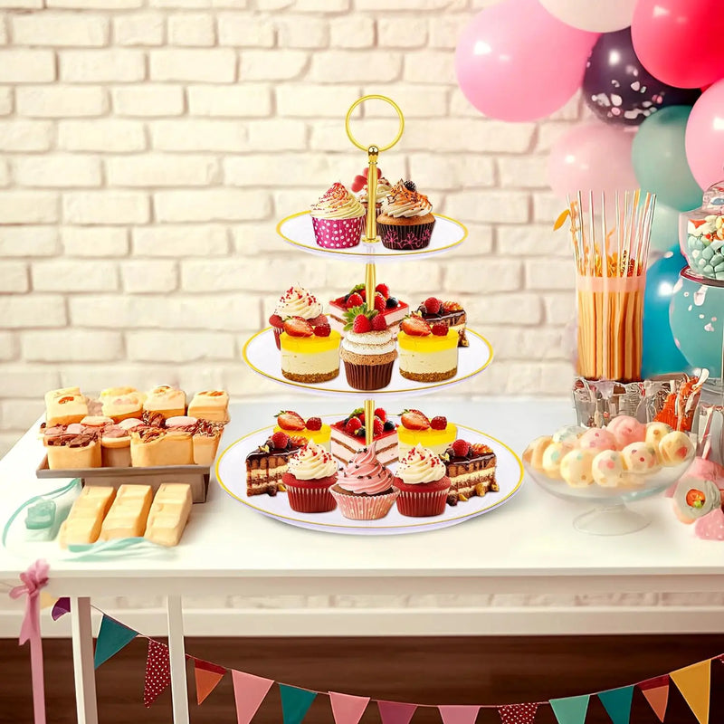Présentoir Gâteaux 3 Étages Mariage – présentoir gâteau – détail de la finition