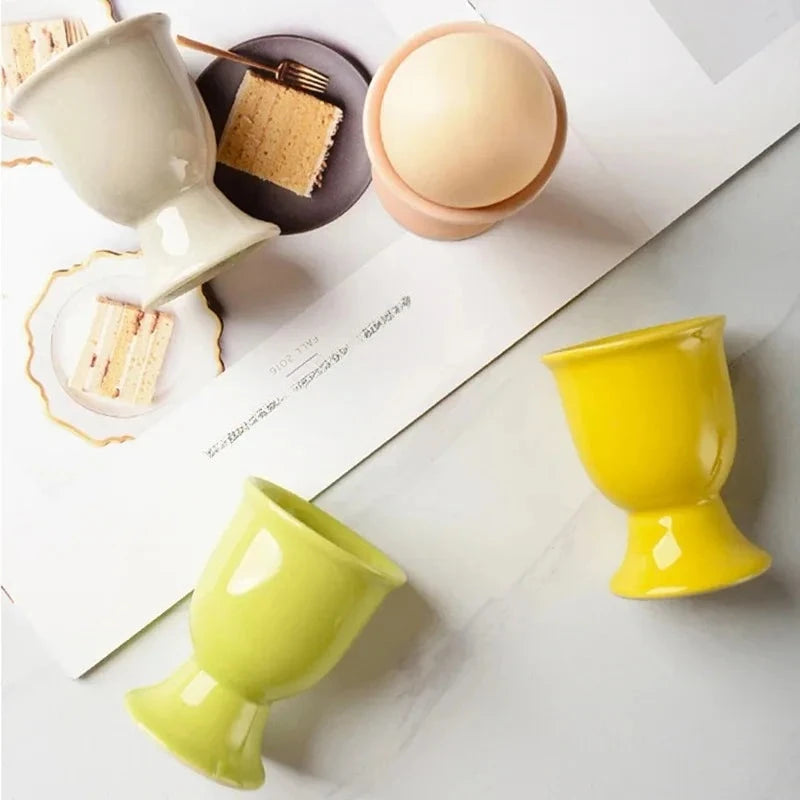 Coquetier Céramique sur Pied Petit-Déjeuner Buffet