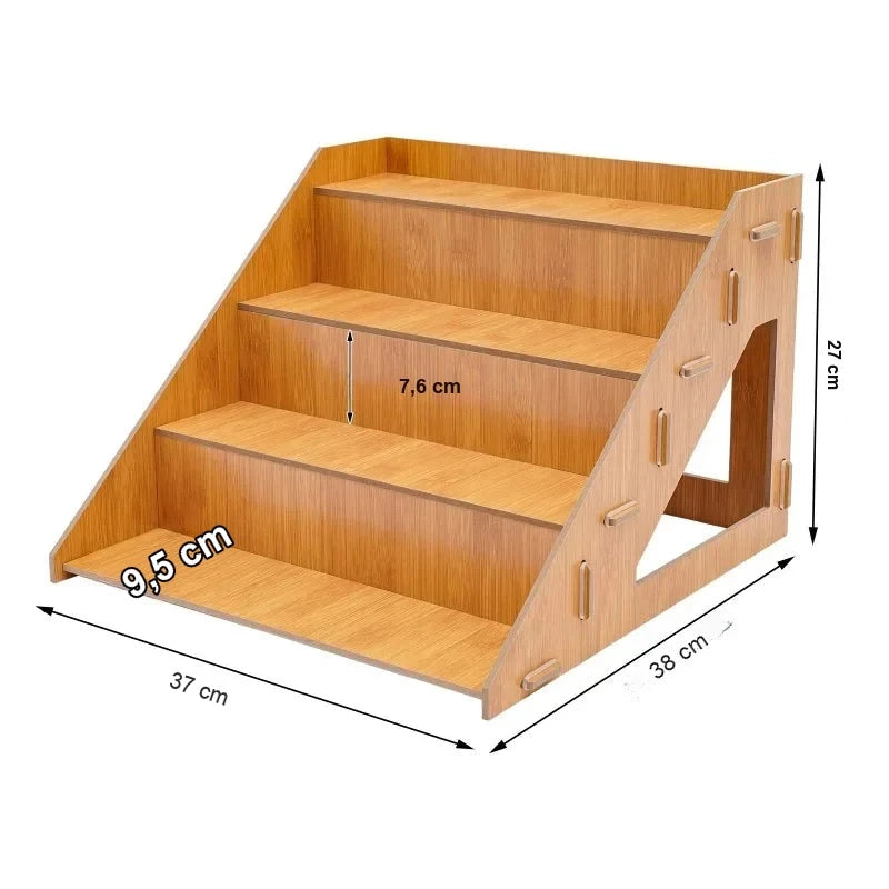 Présentoir Bois 4 Étages Étagé