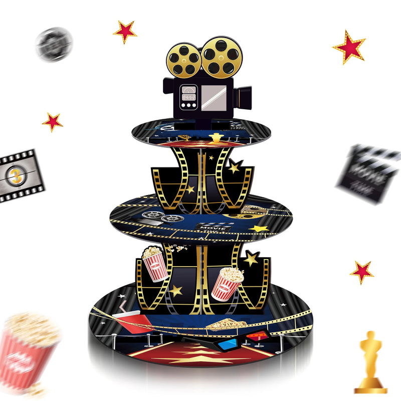 Présentoir Cupcakes 3 Étages Cinéma – présentoir cupcake – vue d'ensemble