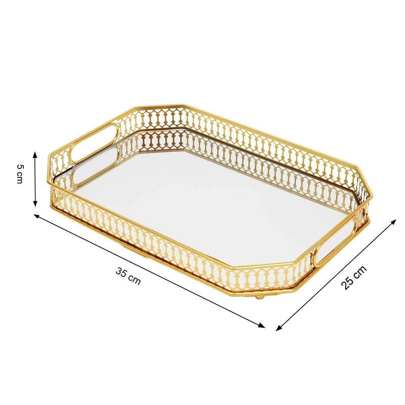 Plateau Miroir Décoratif Buffet Réception – plateau de présentation – détail de la finition