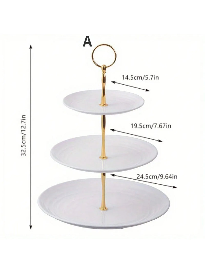 Présentoir Gâteaux 3 Étages Mariage – présentoir gâteau – présentation complète