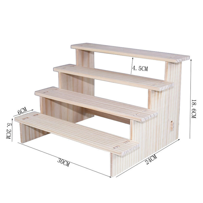 Rehausseur de Buffet Bois Rectangulaire à Étages