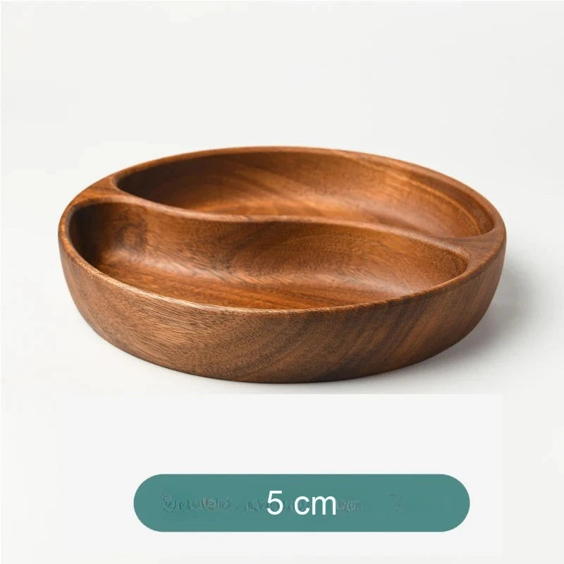 Plateau Compartimenté en Bois Rond