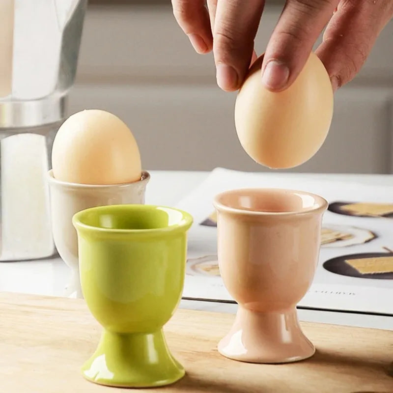 Coquetier Céramique sur Pied Petit-Déjeuner Buffet