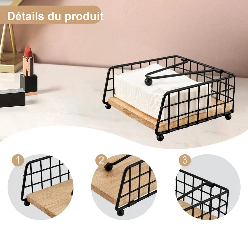 Distributeur de Serviettes Carré Fer