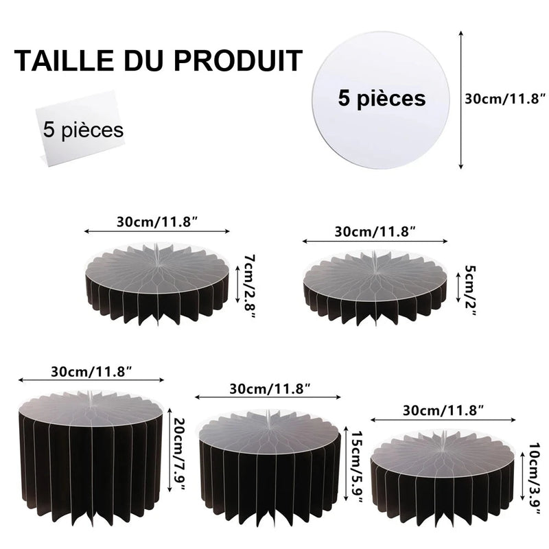 Présentoir Cupcakes Papier Pliable Buffet – présentoir cupcake – gros plan sur la matière