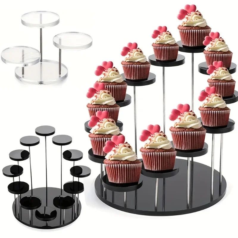 Présentoir Gâteau Multi-Niveaux Acrylique – présentoir gâteau – vue d'ensemble
