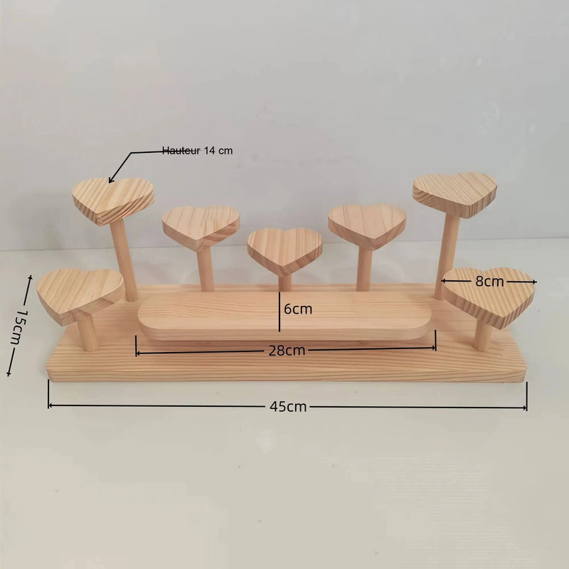 Présentoir Bois Multi-Niveaux Pâtisserie – présentoir gâteau – ambiance mariage