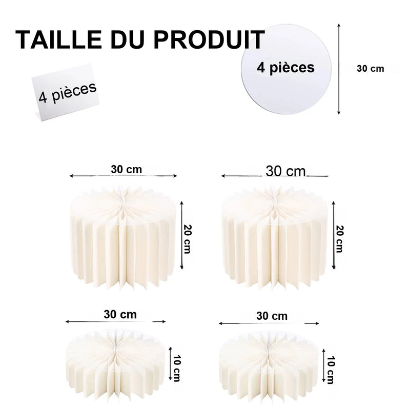 Présentoir Cupcakes Papier Pliable Buffet – présentoir cupcake – vue de dessus