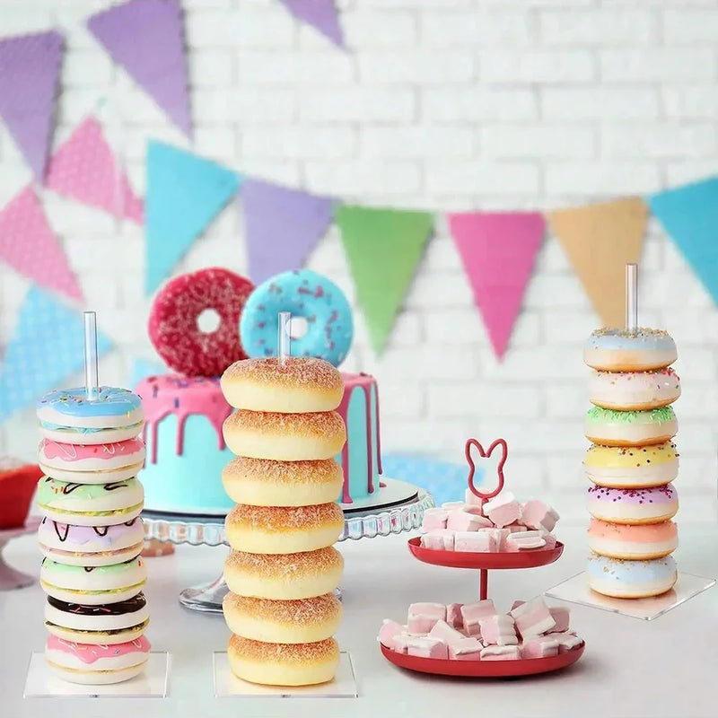 Présentoir à Donuts Acrylique Transparent – présentoir donuts – détail de la finition