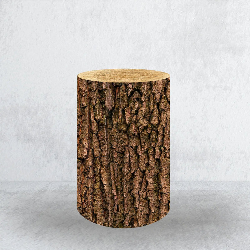 Housse Extensible Piédestal Cylindrique Motif Imprimé