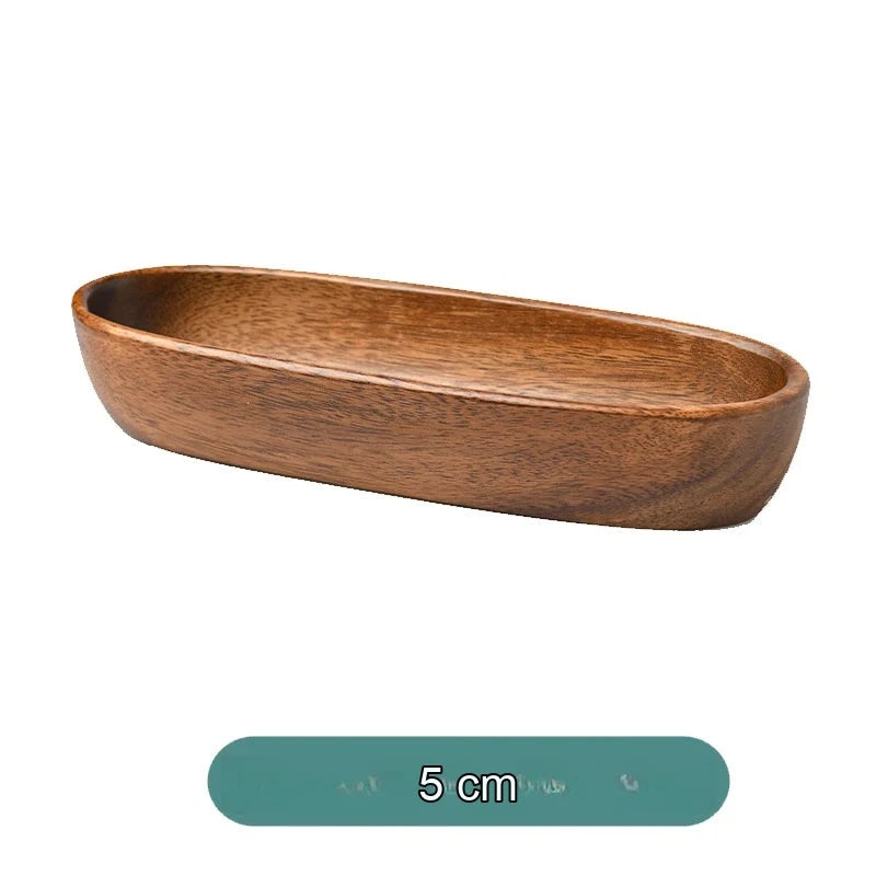 Plateau Compartimenté en Bois Rond