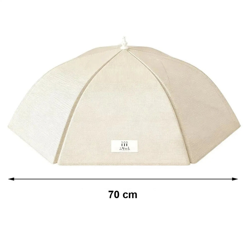 Cloche Alimentaire Pliable Parapluie Beige Buffet