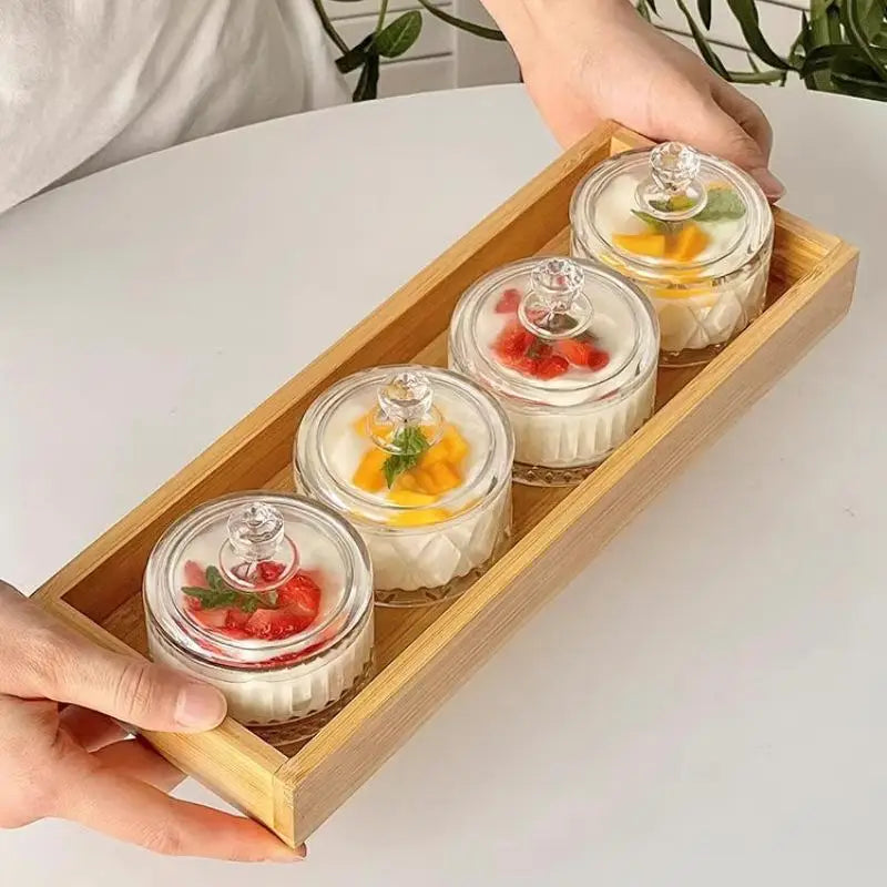 Verrines à Dessert en Verre Taillé
