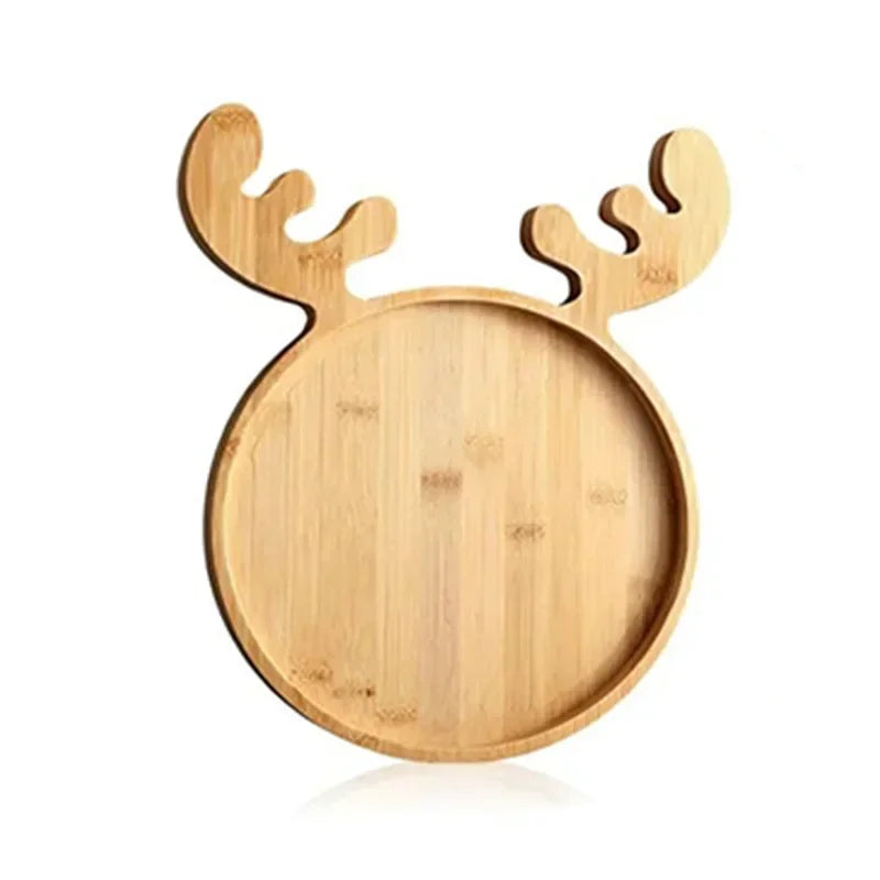 Plateau de Service Bois Motif Noël – plateau de présentation – présentation complète