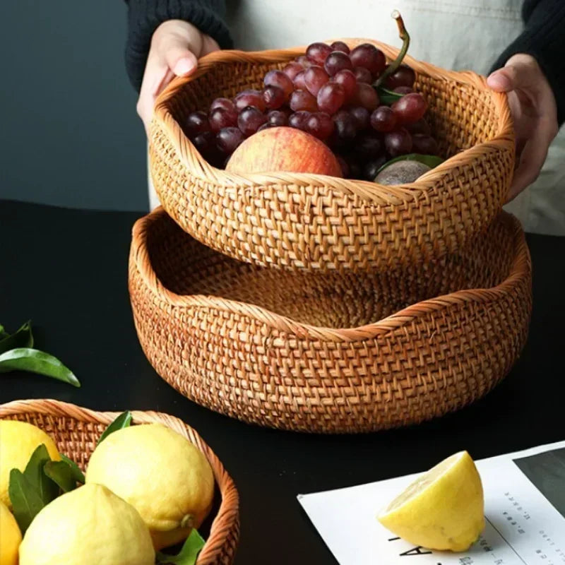 Panier de Présentation en Rotin Tressé