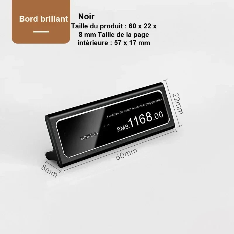 Porte-Étiquette Buffet Métal Lot de 10 Mini