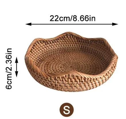 Panier de Présentation en Rotin Tressé