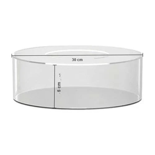 Présentoir Gâteau Acrylique Fillable – présentoir gâteau – vue de dessus