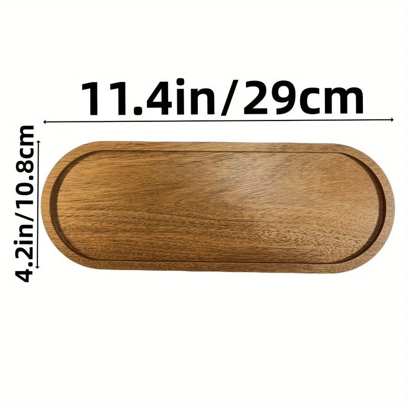 Plateau Fruits Bois Japonais Multi-Formes – plateau de présentation – en situation sur un buffet