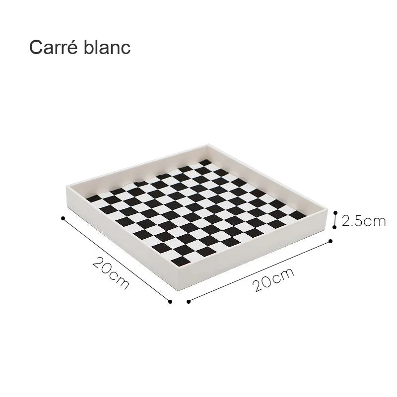 Plateau de Présentation Design Noir et Blanc